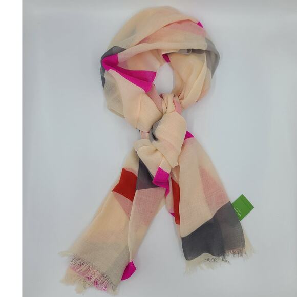 Kate Spade New York Bow Tie Print Scarf NWT - Picture 1 of 5